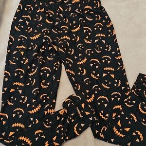 Halloween Pumpkin Print Leggings